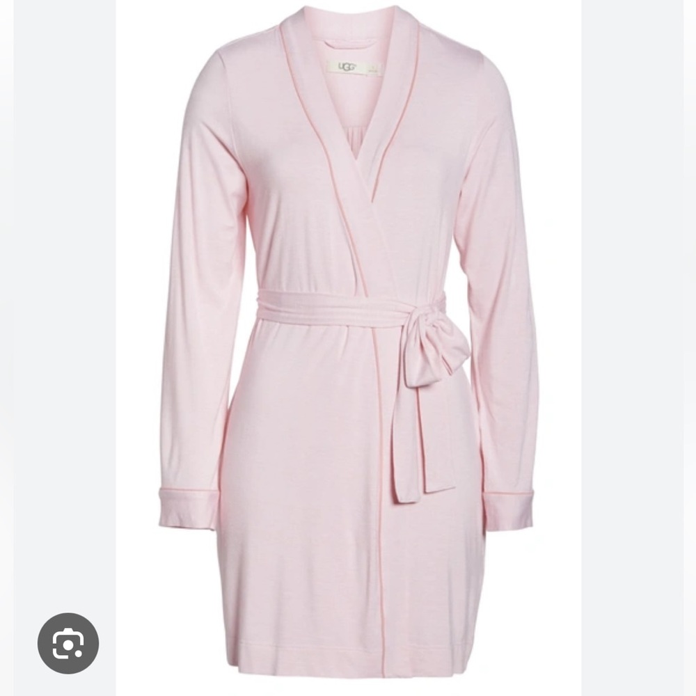 UGG Aldridge Mini-Striped Knit Wrap Robe - Picture 3 of 16